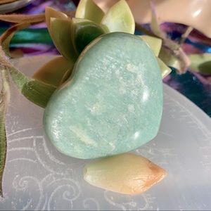 Shimmery Amazonite Heart✨💚